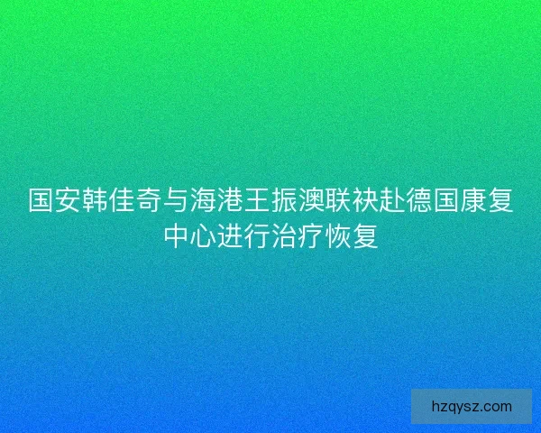 国安韩佳奇与海港王振澳联袂赴德国康复中心进行治疗恢复